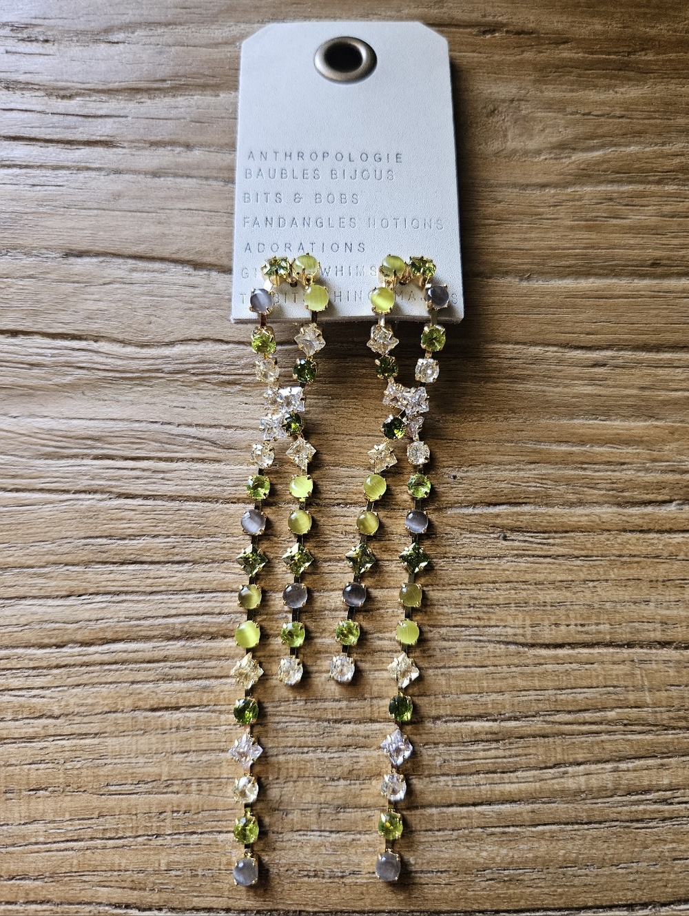 Anthropologie Baubles Bijous Bits & Bobs statement dangle earrings